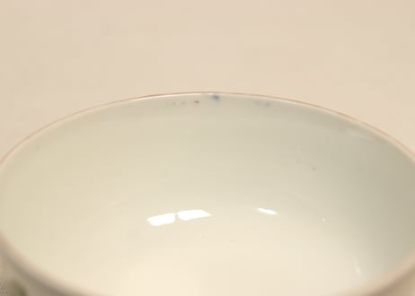 明治前期色絵紫陽花図蒸茶碗