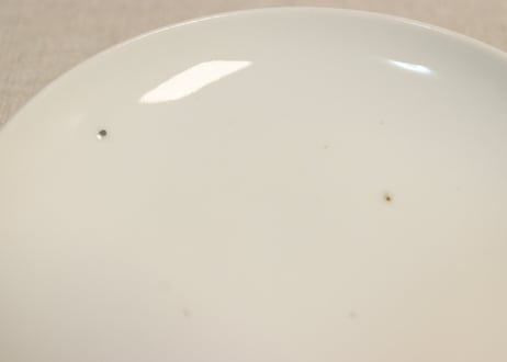 明治後期~大正染付角と唐草図飯茶碗 少フリモノ