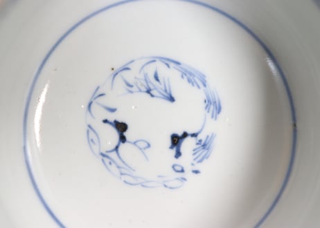 江戸後期色絵牡丹図湯呑