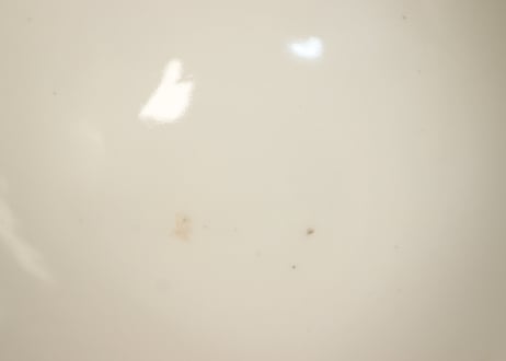 明治後期~大正染付角と唐草図飯茶碗 少フリモノ