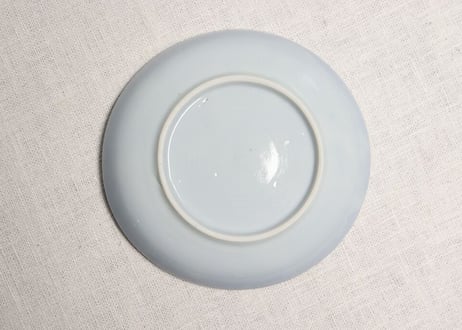 明治後期～大正銅判貝尽くしにエビ図小皿 少がたつき