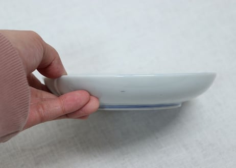 明治後期~大正染付帆掛け船図5寸皿
