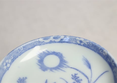 明治後期～大正銅判満月に兎図小皿