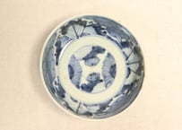 江戸後期染付三方牡丹図春寒鉢②　フリモノ