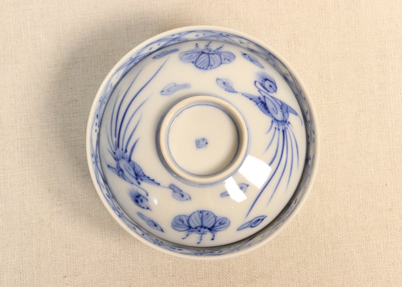 明治後期～大正染付鳳凰図飯茶碗 | 吉祥寺PukuPuku