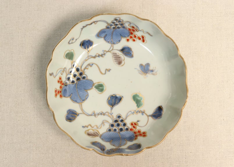 江戸後期色絵山葡萄図なます皿 | 吉祥寺PukuPuku