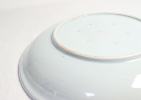 江戸幕末染付山水図尺皿
