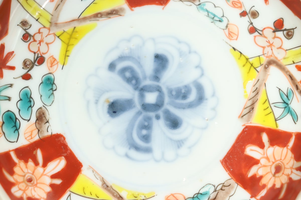 明治前期色絵三方に松竹梅図小皿① | 吉祥寺PukuPuku