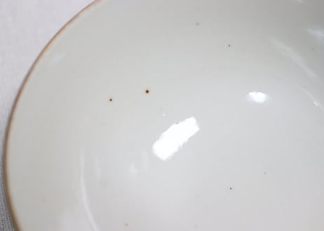 明治前期九谷焼色絵松鶴図通り物飯茶碗