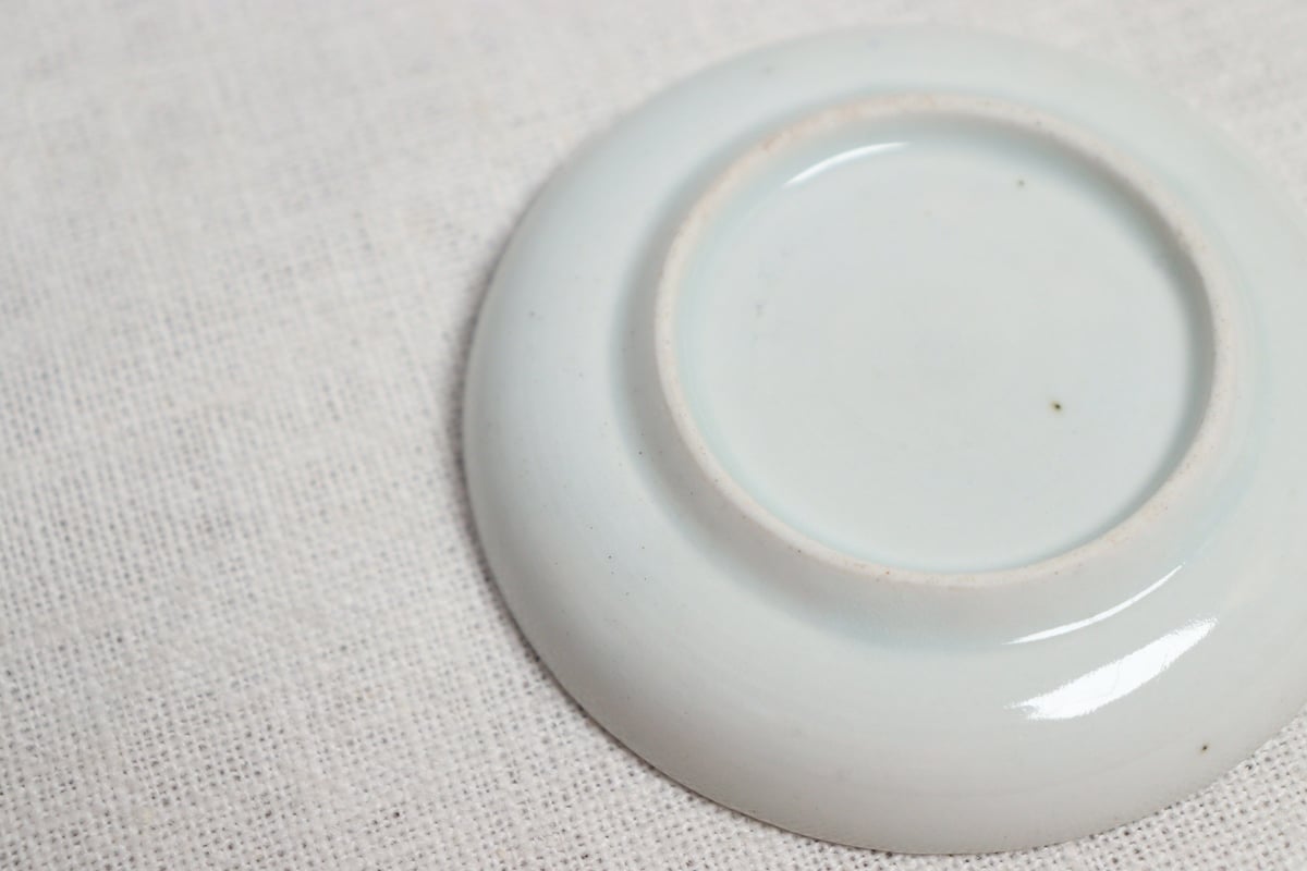 中国　南京染付　神獣文　小皿　豆皿　5客　時代箱付　C　R7810 中国 南京染付 神獣文 小皿 豆皿 5客 時代箱付 C