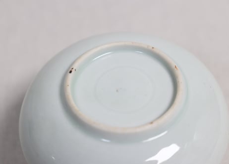 江戸幕末染付竹図小皿