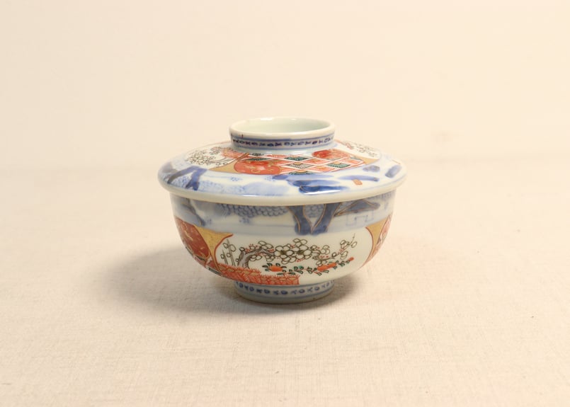 期間限定特価！★昭和レトロ★ 人気！染付手描　龍と富士紋　茶碗　2個 昭和初期 期間限定特価！☆昭和レトロ☆ 人気！染付手描 龍と富士紋 茶碗