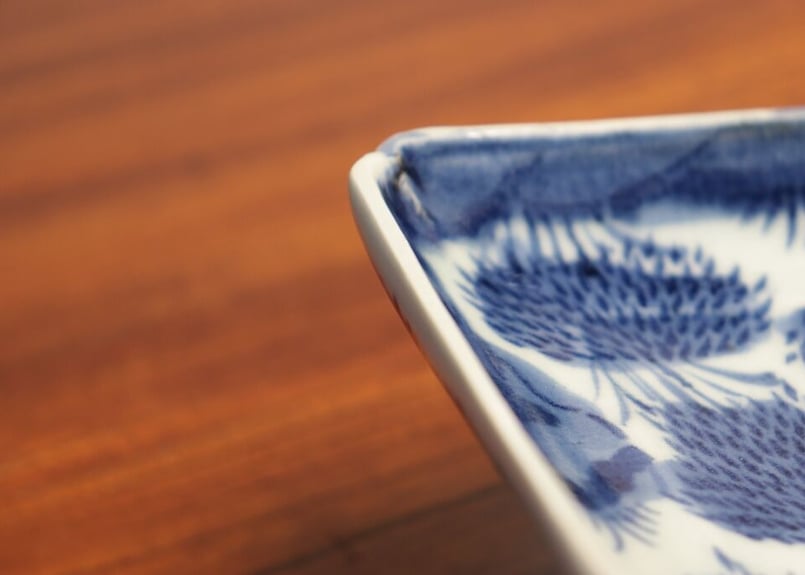 江戸中期型紙摺り竹林図長皿 5客組 | 吉祥寺PukuPuku