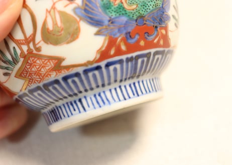 明治前期色絵兎図通り物向付