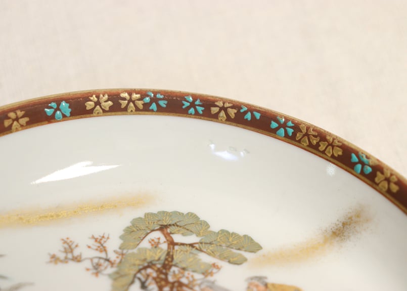 明治前期九谷焼色絵高砂図通り物小皿 | 吉祥寺PukuPuku