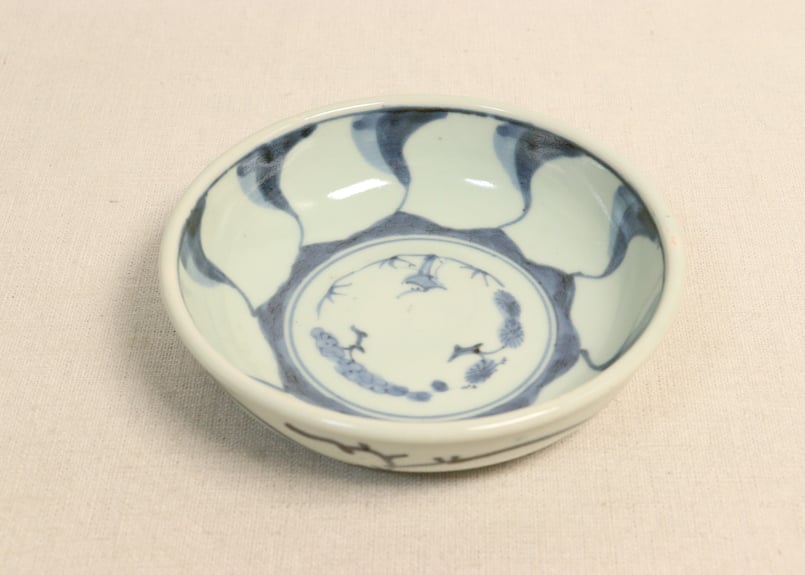 江戸後期染付捻子文なます皿 少甘手 | 吉祥寺PukuPuku