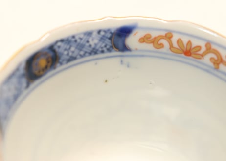 明治前期色絵龍と鳳凰図向付