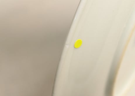 明治後期~大正銅判鹿と紅葉図6寸皿 ノミホツ