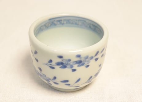 江戸幕末染付桜図向付 五客組