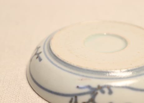 江戸中期青磁染付山水図小皿①