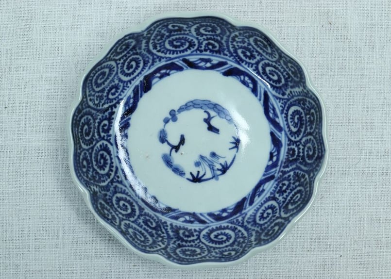 江戸後期染付蛸唐草文なます皿 | 吉祥寺PukuPuku