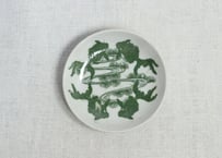 明治後期～大正銅判金魚図小皿