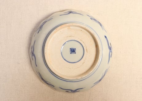明治前期色絵兎と柘榴図なます皿② ノミホツ