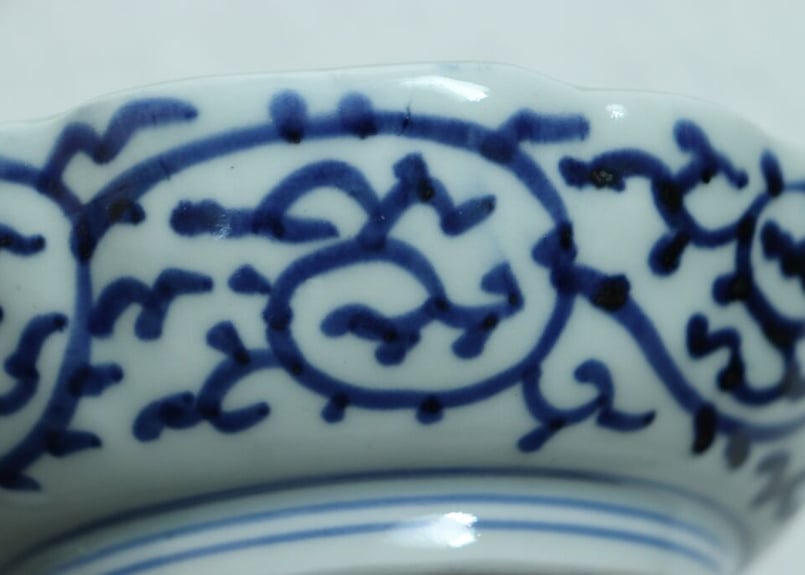 江戸後期染付蛸唐草文なます皿 | 吉祥寺PukuPuku