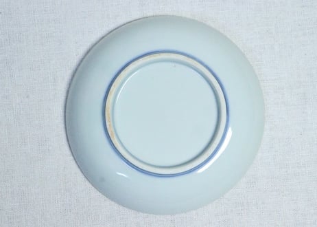 明治後期～大正染付水仙図5寸皿
