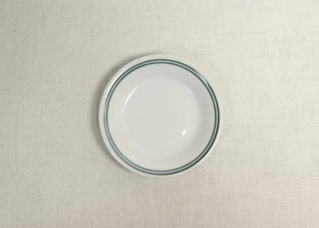 昭和戦前染付輪線図小皿