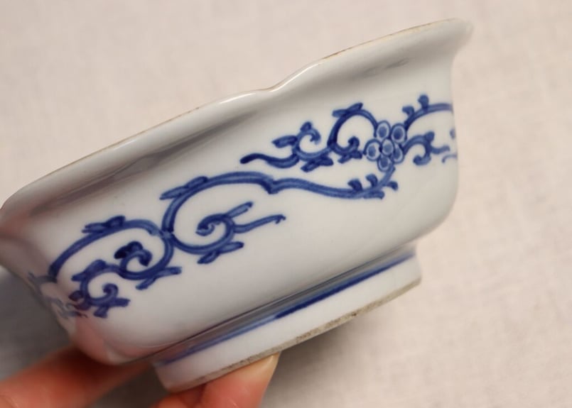 明治前期大聖寺焼色絵松竹梅図六弁なます皿(古伊万里写し) | 吉祥寺 