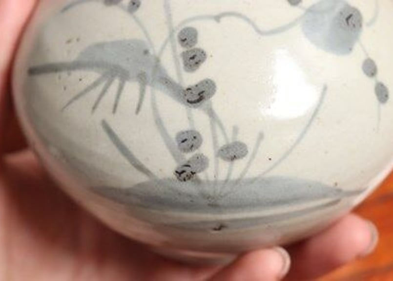 江戸中期染付竹梅図油壷 | 吉祥寺PukuPuku