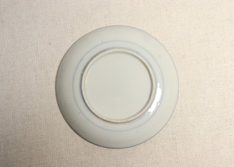 明治後期～大正銅判四方に花鳥図小皿