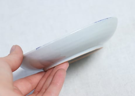 明治後期～大正銅判流水に紅葉図小皿