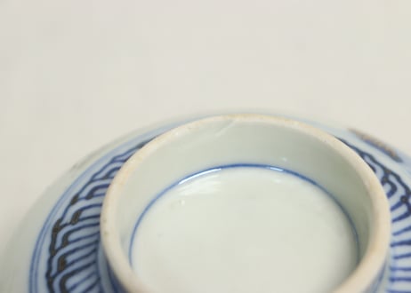明治前期色絵高砂図通り物蒸茶碗