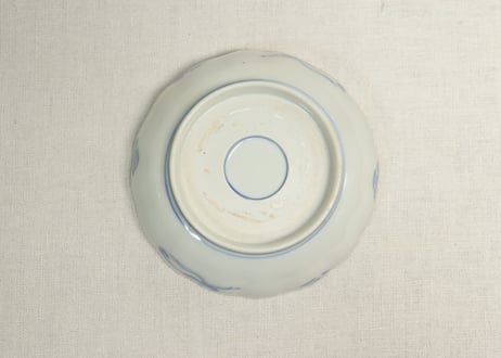 明治前期色絵高砂図通り物なます皿