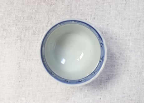 明治前期染付ススキ図向付
