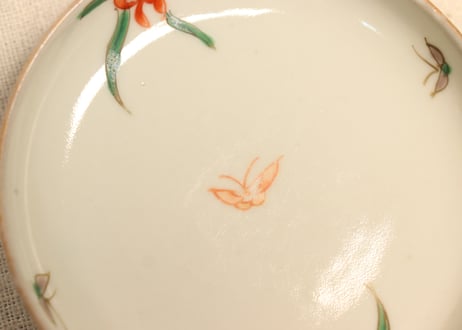 明治前期色絵桐と鳳凰図蓋茶碗