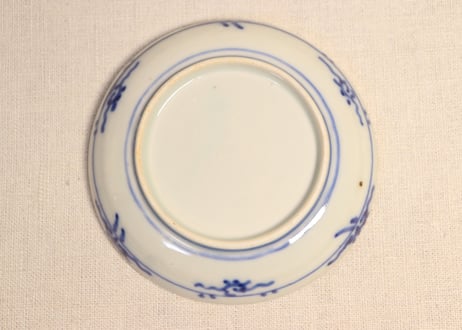 明治前期色絵柘榴と桜と果物籠図小皿②
