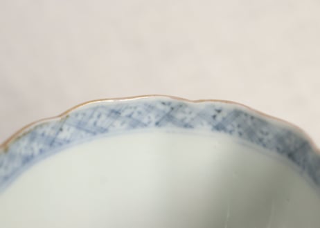 明治前期色絵生花図向付