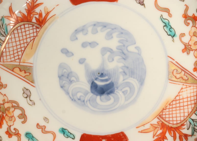 明治前期色絵竹梅と桐図通り物なます皿 | 吉祥寺PukuPuku