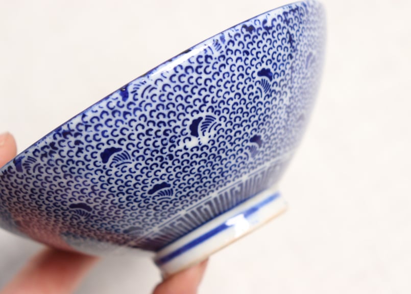 明治前期紙刷微塵唐草図蓋茶碗 | 吉祥寺PukuPuku