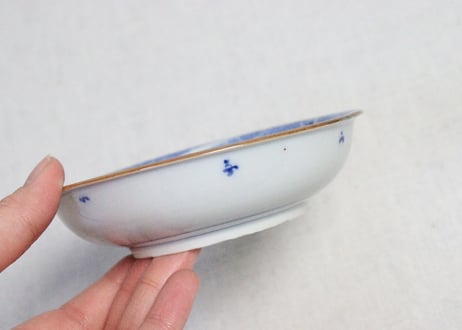 明治後期～大正銅判巴文図小皿