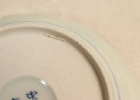 江戸後期色絵秋海棠図なます皿①