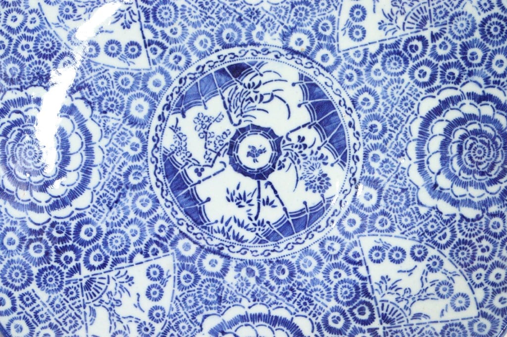 明治大正時代頃の瓢箪図火鉢42cm28cm 明治大正時代頃の瓢箪図火鉢42cm28cm