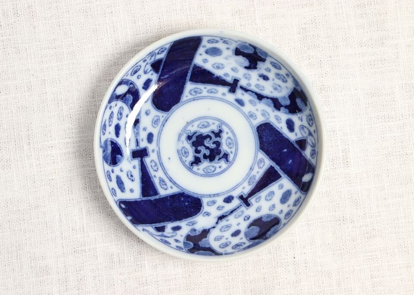 明治後期～大正銅判飛行機図小皿 | 吉祥寺PukuPuku