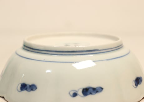 江戸後期色絵秋海棠図なます皿①
