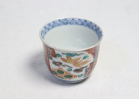 明治前期色絵鳳凰図向付