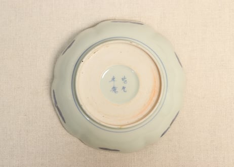 江戸中期色絵松図なます皿