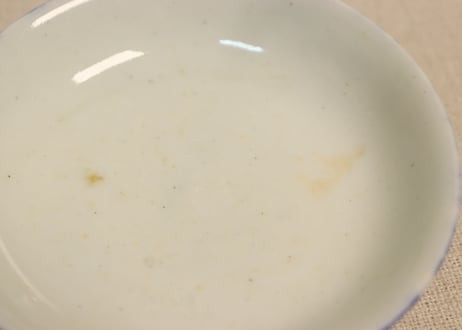 明治後期~大正銅判氷裂に梅図飯茶碗②少甘手